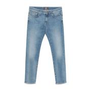 Denim Jeans voor Heren PT Torino , Blue , Heren