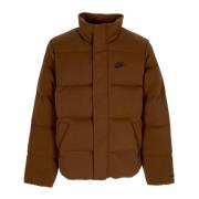 Oversized Puffer Jas Cacao Wow/Zwart Nike , Brown , Heren