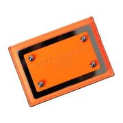 Logo Plaque Kaarthouder Portemonnee Dolce & Gabbana , Orange , Heren