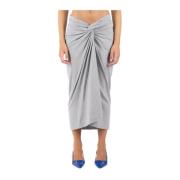 Grijze Katoenen Rok Dries Van Noten , Gray , Dames