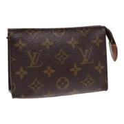 Pre-owned Canvas pouches Louis Vuitton Vintage , Brown , Dames