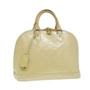 Pre-owned Leather handbags Louis Vuitton Vintage , Beige , Dames