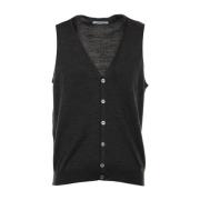 Antraciet Sweater Vest Gran Sasso , Gray , Heren