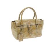 Pre-owned Leather handbags Fendi Vintage , Yellow , Dames