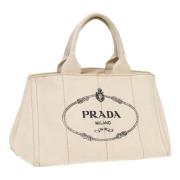 Pre-owned Canvas handbags Prada Vintage , Beige , Dames