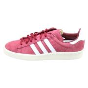 Campus 80s Burgundy White Sneakers Adidas , Pink , Dames