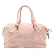 Pre-owned Leather handbags Bottega Veneta Vintage , Pink , Dames