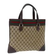 Pre-owned Leather gucci-bags Gucci Vintage , Brown , Dames