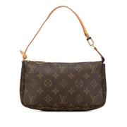 Pre-owned Canvas clutches Louis Vuitton Vintage , Brown , Dames