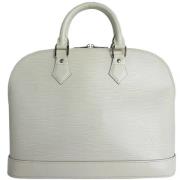 Pre-owned Leather handbags Louis Vuitton Vintage , White , Dames