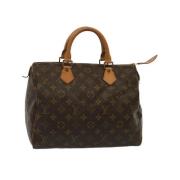 Pre-owned Canvas handbags Louis Vuitton Vintage , Brown , Dames