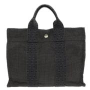 Pre-owned Canvas totes Hermès Vintage , Gray , Dames