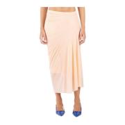 Poederroze Rok Dries Van Noten , Beige , Dames