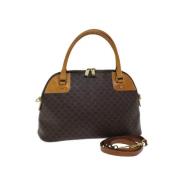 Pre-owned Canvas handbags Celine Vintage , Brown , Dames