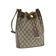 Pre-owned Canvas gucci-bags Gucci Vintage , Beige , Dames