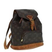 Pre-owned Canvas backpacks Louis Vuitton Vintage , Brown , Dames