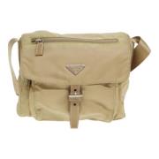 Pre-owned Fabric prada-bags Prada Vintage , Beige , Dames