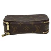 Pre-owned Canvas clutches Louis Vuitton Vintage , Brown , Dames