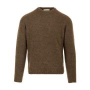 Dove Grey Sweater Ronde Hals Filippo De Laurentiis , Gray , Heren