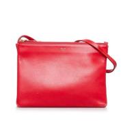 Pre-owned Leather shoulder-bags Celine Vintage , Red , Dames