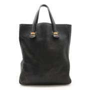 Pre-owned Leather handbags Hermès Vintage , Black , Dames