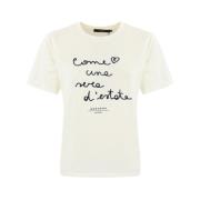 Stijlvol T-shirt voor heren Max Mara , White , Dames