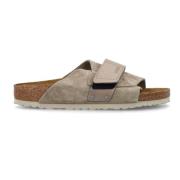 Suede Kyoto Sandalen Birkenstock , Beige , Dames