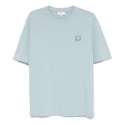 Vos Head-Patch T-shirt in Lichtblauw Maison Kitsuné , Blue , Heren