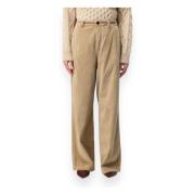 Ribfluwelen Broek Woolrich , Beige , Dames