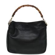 Pre-owned Leather gucci-bags Gucci Vintage , Black , Dames