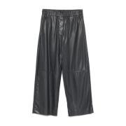 Grijze Imitatie Leren Broek Rechte Pijp Antonelli Firenze , Gray , Dam...