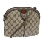 Pre-owned Leather gucci-bags Gucci Vintage , Beige , Dames