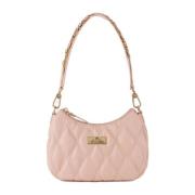 Geëmbosseerde Hobo Tas in Vleeskleur Elisabetta Franchi , Pink , Dames