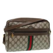 Pre-owned Leather gucci-bags Gucci Vintage , Brown , Dames