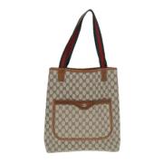 Pre-owned Canvas totes Gucci Vintage , Beige , Dames