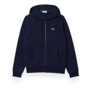 Hoodie Jogger met Rits Lacoste , Blue , Heren