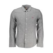 Overhemden-Lange mouwen overhemden Levi's , Gray , Heren