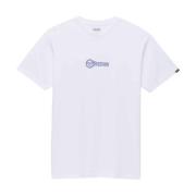 Wit Katoenen T-shirt - Bedrukt Logo Vans , White , Heren