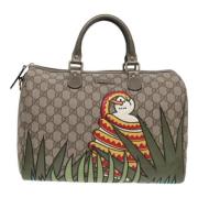 Pre-owned Canvas travel-bags Gucci Vintage , Beige , Dames