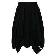 Zwarte Wol Asymmetrische Shorts Comme des Garçons , Black , Heren