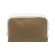 Pre-owned Canvas pouches Hermès Vintage , Brown , Dames