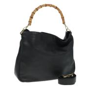 Pre-owned Leather gucci-bags Gucci Vintage , Black , Dames