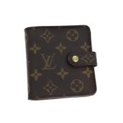 Pre-owned Canvas wallets Louis Vuitton Vintage , Brown , Dames