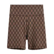 Sportieve Donker Mahonie Shorts By Herenne Birger , Brown , Dames