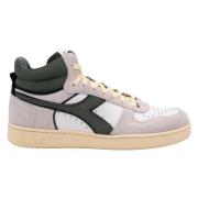 Suede Leren Magic Basket Demi Cut Diadora , Green , Dames