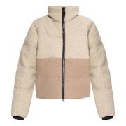 Beige Pufferjas met ritssluiting Canada Goose , Beige , Dames