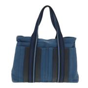 Pre-owned Canvas totes Hermès Vintage , Blue , Dames