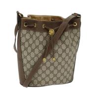 Pre-owned Canvas gucci-bags Gucci Vintage , Beige , Dames