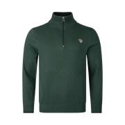 Half Zip Gebreide Trui PS By Paul Smith , Green , Heren