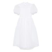 Luxe Wit Matelassé Jurk Cecilie Bahnsen , White , Dames